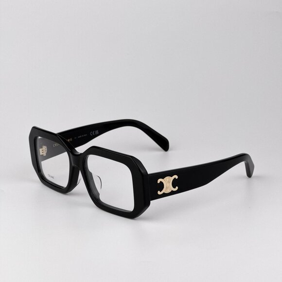 Celine CL50155F Eyeglasses – Shiny Black Rectangle Frame | Model 001 - Picture 6 of 9